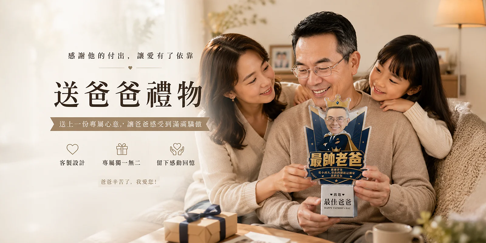 送爸爸禮物 - 主要橫幅