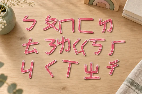 注音學習牌｜立體凸點・筆順練習