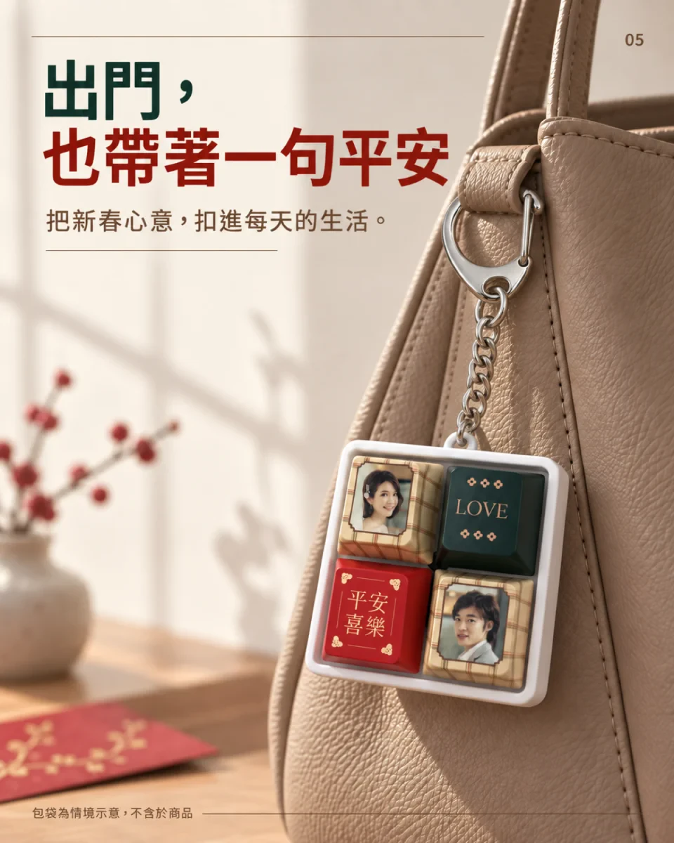 新春鍵盤語音鑰匙圈 商品介紹 4