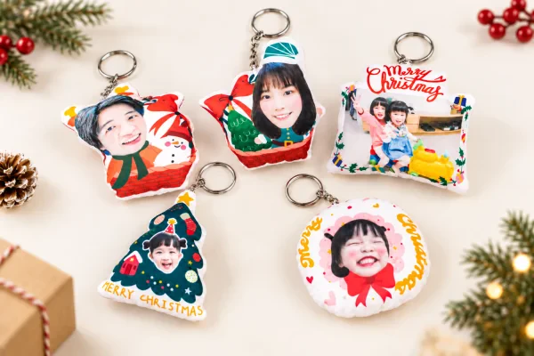 客製化聖誕澎澎鑰匙圈