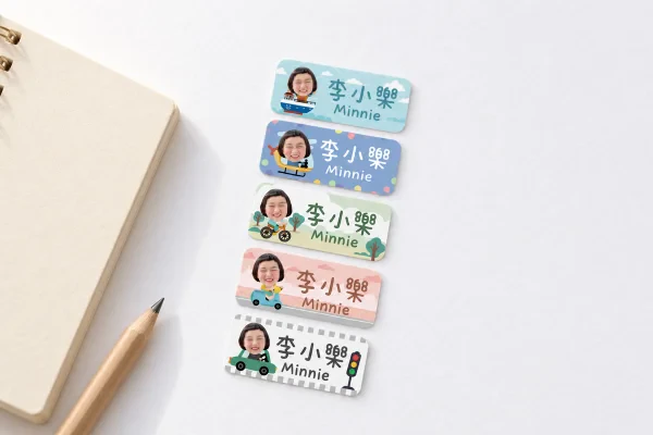 客製防水人像姓名貼-【交通工具】