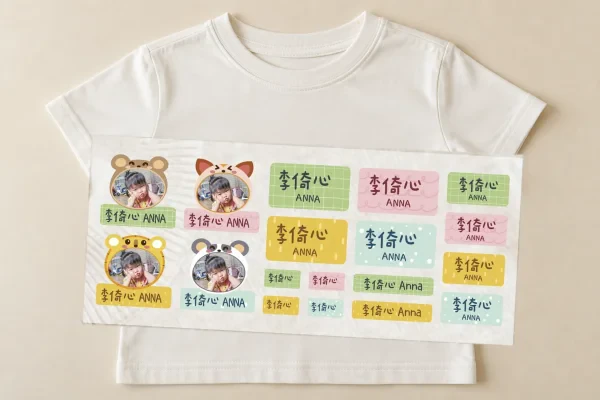 客製化燙布姓名貼/布用姓名貼-【可愛動物】