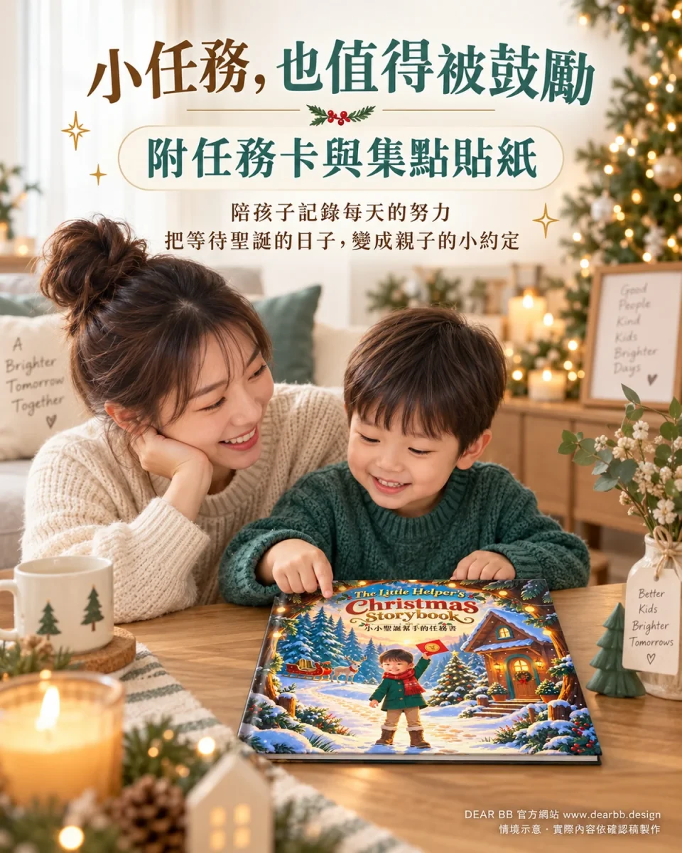聖誕節客製化繪本|任務卡集點