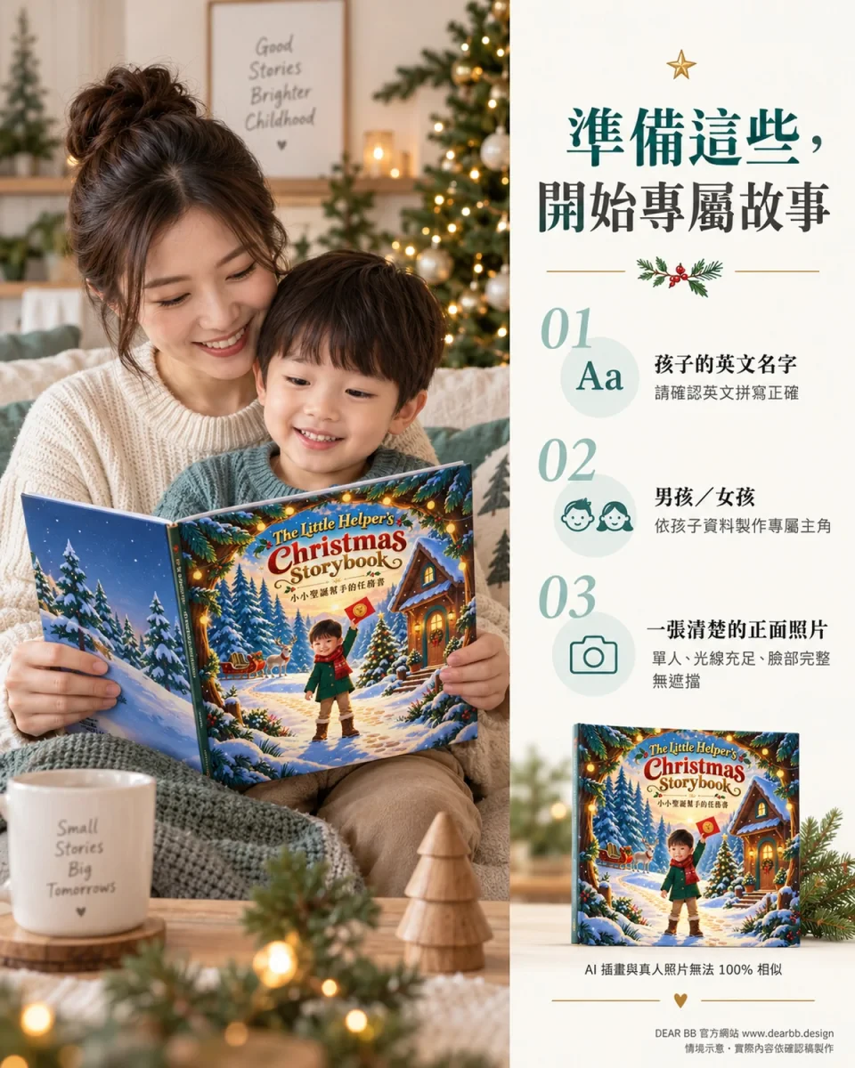 聖誕節客製化繪本|客製準備