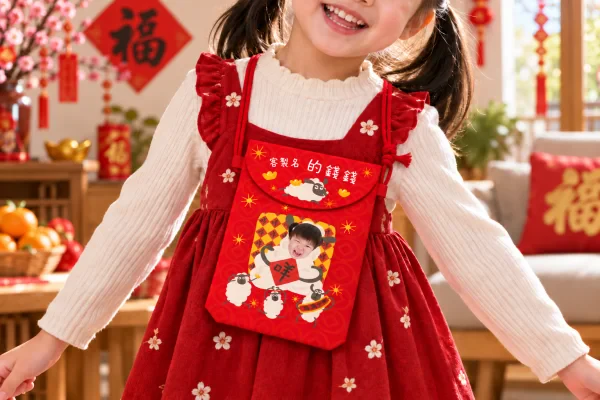 2027羊年｜客製紅包收納揹袋