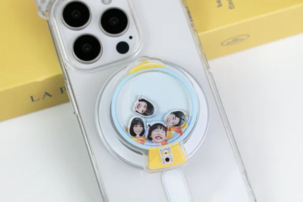 客製化搖搖樂旋轉手機支架-扭蛋機